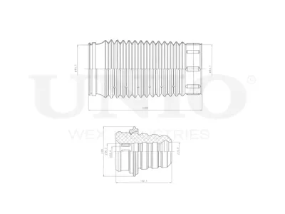 UNIO DUC50066 Комплект пыльник и отбойник (2 шт.)