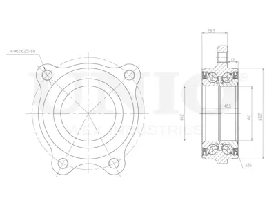 UNIO HUB20229 Подшипник пер. ступ. [cтупица] Audi A4A5A6A8Q5Q7, VW Touareg 15->
