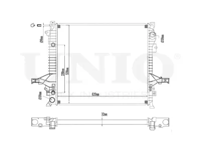 UNIO RAD10031 Радиатор двигателя