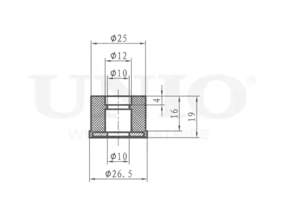 UNIO RMP10157 Втулка переднего стабилизатора