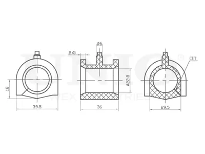 UNIO RMP10161 Втулка переднего стабилизатора