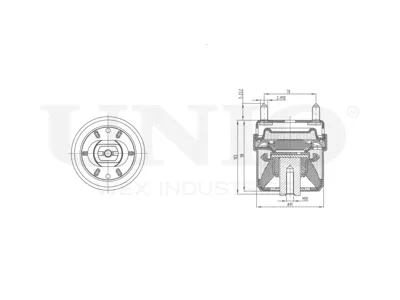 UNIO RMP15009 Подушка двигателя правая