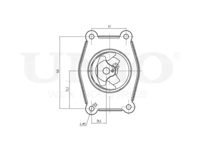 UNIO RMP15134 Подушка двигателя передняя левая