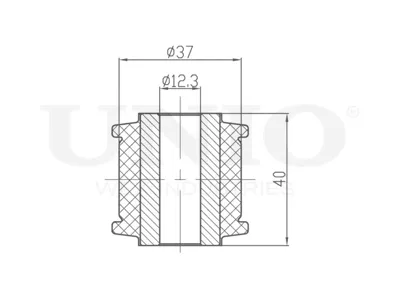 UNIO RMP20563 Сайлентблок опоры КПП