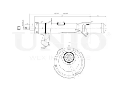 UNIO SAB10358 Амортизатор Ford KUGA 12- газ.перед.прав.
