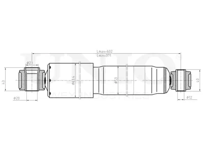 UNIO SAB10576 Амортизатор задний газовый