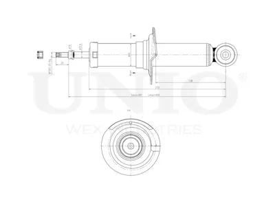 UNIO SAB10584 Амортизатор Subaru Impreza 07- газ.задн.