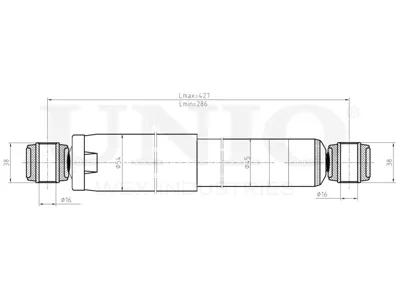 UNIO SAB10694 Амортизатор Iveco Daily 99- газ.перед.