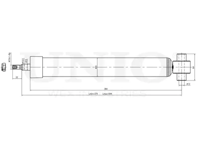 UNIO SAB10707 Амортизатор BMW 1(F20)3(F30) газ.задн.