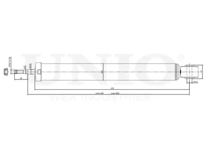 UNIO SAB10742 Амортизатор Audi A4A6 07- газ.задн.