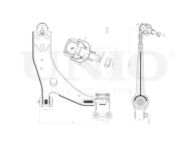 UNIO SSP40089 Рычаг Ford Volvo Focus CS40 04- перед.нижн.прав.