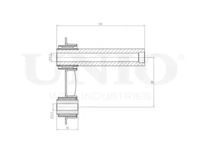 UNIO SSP40124 Рычаг BMW 5(E3960)X5(E53) задн.нижн.