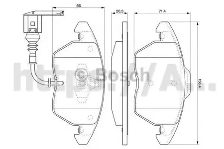 VAG 5K0698151 Колодки торм.передние VW Polo sedan (10-), Passat B6,B7,CC Skoda Rapid , Octavia Audi A1,A3,TT