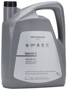 VAG GS55502M4 Масло моторное синтетическое special G 5W-40, 5л (ЕU) VW-502.00505.00