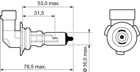 VALEO 032015 Лампа 12V HB4 (51W)