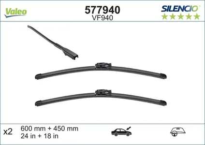 VALEO 577940 Безрамные дворники