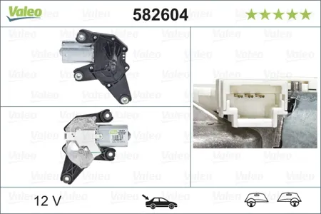 VALEO 582604 Мотор заднего стеклоочистителя