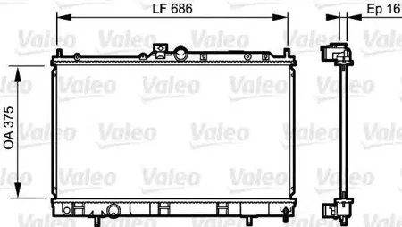 VALEO 735198 Радиатор двигателя