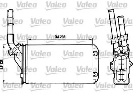 VALEO 812002 Радиатор отопителя Citroen AX