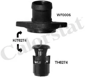 VERNET TH627480J Термостат VW Polo 98- с прокладкой