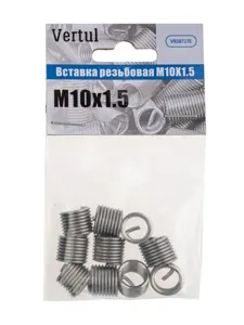 VERTUL VR50727E вставка резьбовая M10x1.50 (упак.10шт)