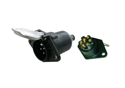 VIGNAL 611500 розетка 77 полюсная пластик 24V type N ISO1185 с винтовым соед.