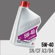VMPAUTO 9222 Масло моторное синт. 3-SN 5W40 1л ACEA A3B4, API SNCF, VW 502.00505.00, Mercedes 229.3