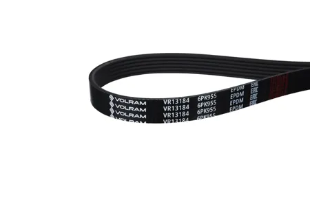 VOLRAM VR13184 Ремень генератора 6PK955 Solaris I Accent IV RB 10- Ceed 06- БЕЗ КОНДИЦИОНЕРА