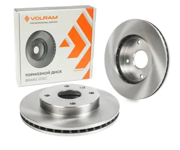 VOLRAM VR27128 Диск тормозной Lacetti J200 05-12 ПЕРЕДНИЙ D256mm вент.