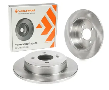 VOLRAM VR27133 Диск тормозной Solaris RIO 12- I20 ЗАДНИЙ D262mm