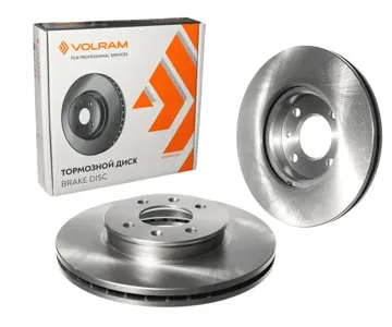 VOLRAM VR27142 Диск торм.перед. Hyundai Accent III (05-10) Kia Rio II (05-) D=256mm вент.