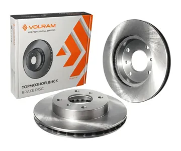 VOLRAM VR27148 Диск торм.перед. Nissan Almera B10 (06-) D=257mm вент.