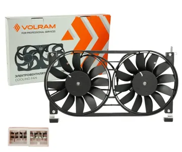 VOLRAM VR28115 Электровентилятор в сборе ВАЗ-21214 С КОЖУХОМ