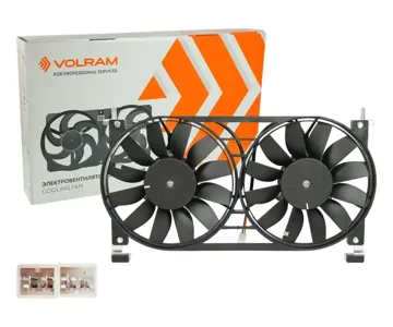 VOLRAM VR28117 Электровентилятор в сборе ВАЗ-21214 URBAN С КОЖУХОМ