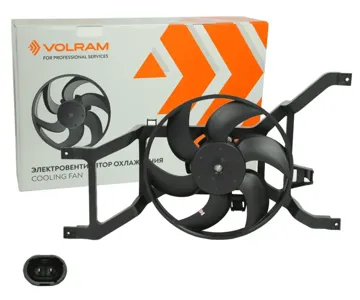 VOLRAM VR28127 Электровентилятор в сборе Largus С КРОНШТЕЙНОМ