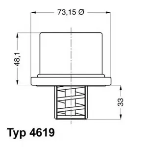 WAHLER 461982 Термостат (82°C) с прокладкой