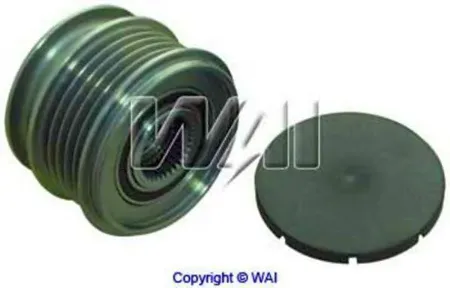 WAI 2491301 шкив генератора Ford Mondeo/S-Max 2.5 06>, Volvo S80/V70 2.4D 06>