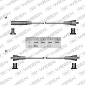 WEEN 1105013 Высоковольтные провода комплект Lada 2101-2107 N-Silicone