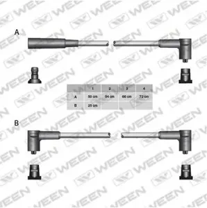 WEEN 1105093 Ком-кт высок-х проводов Класс F карб. Lada 2108-99