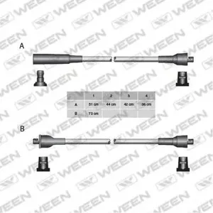 WEEN 1105213 Высоковольтные провода N-Silicone Класс F, карб. Lada Niva (2121 – 21213)