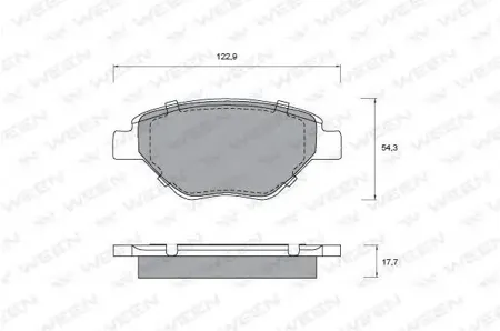 WEEN 1511151 Колодки торм.передние Renault Megane II (BM01, CM01), Megane II Saloon (LM01)