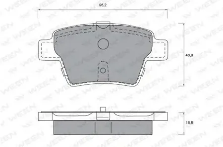 WEEN 1511207 Колодки торм. PSA C3207307 06- задние