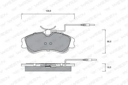 WEEN 1511272 Колодки торм.передние Citroen Berlingo , Xsara, Peugeot 306, Partner