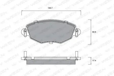 WEEN 1511293 Колодки торм. Ford Mondeo III 00- передние