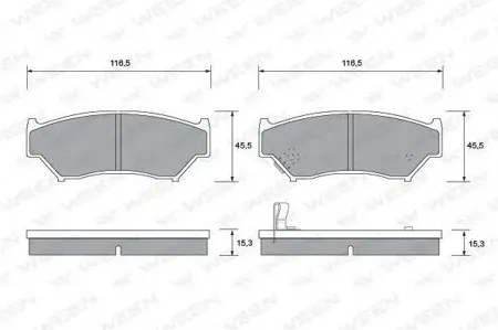 WEEN 1511693 Колодки торм.передние Suzuki Jimny (FJ), Vitara (ET, TA)