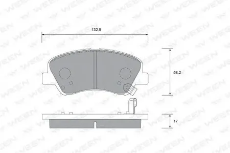 WEEN 1512735 Колодки торм.передние