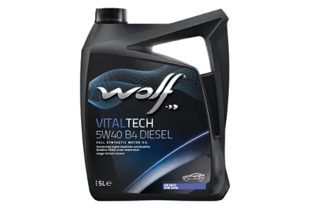 WOLF 1042635 Масло моторное синт. VITALTECH 5W40 B4 Diesel A3B4 SNCF 5л