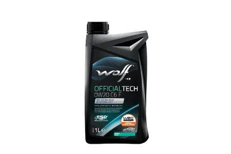 WOLF 1048794 Масло моторное OFFICIALTECH 0W20 C6 F синт. 1л