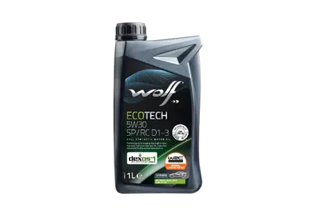 WOLF 1049900 Масло моторное ECOTECH 5W30 SPRC D1-3 1л