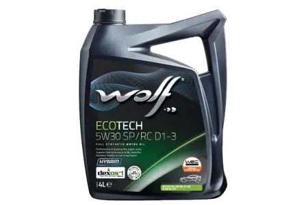 WOLF 1049901 Масло моторное ECOTECH 5W30 SPRC D1-3 4л